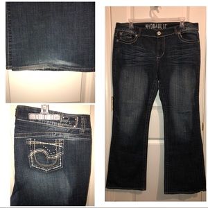 Hydraulic boot cut jeans